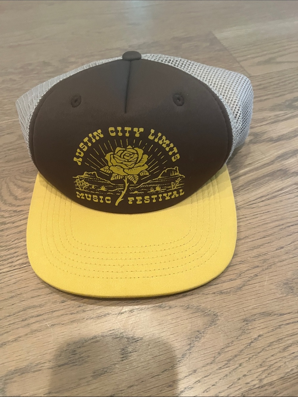 Howler Brothers Brown and Yellow Austin City Limits Trucker Hat